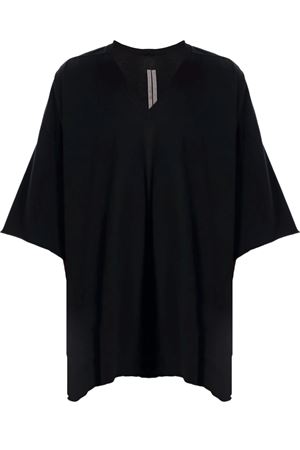 T-shirt Tommy in cotone nero RICK OWENS | RU01F2279JA09